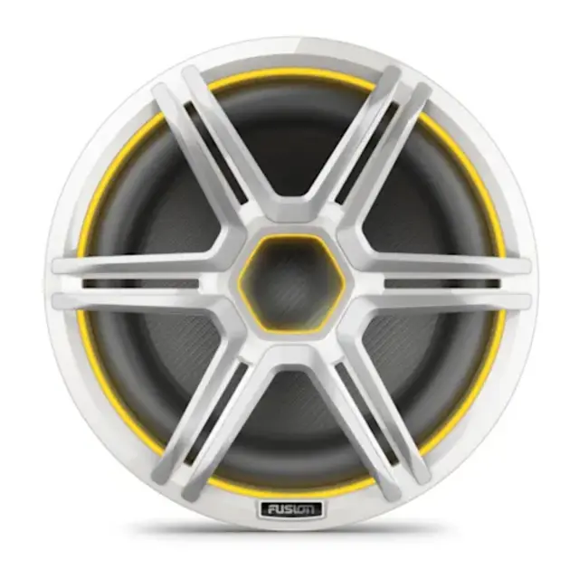 FUSION Apollo Subwoofer 12" maritim LED SUB - sportshvitt gitter 