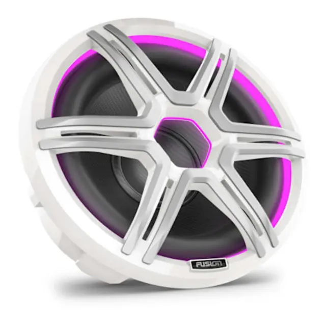 FUSION Apollo Subwoofer 12" maritim LED SUB - sportshvitt gitter 
