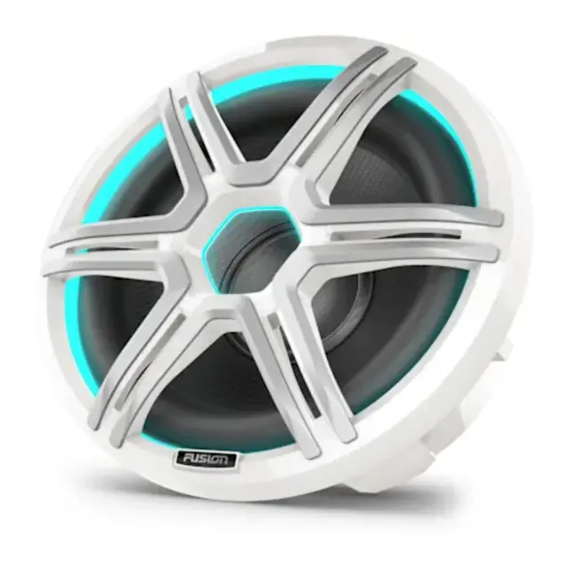 FUSION Apollo Subwoofer 12" maritim LED SUB - sportshvitt gitter 