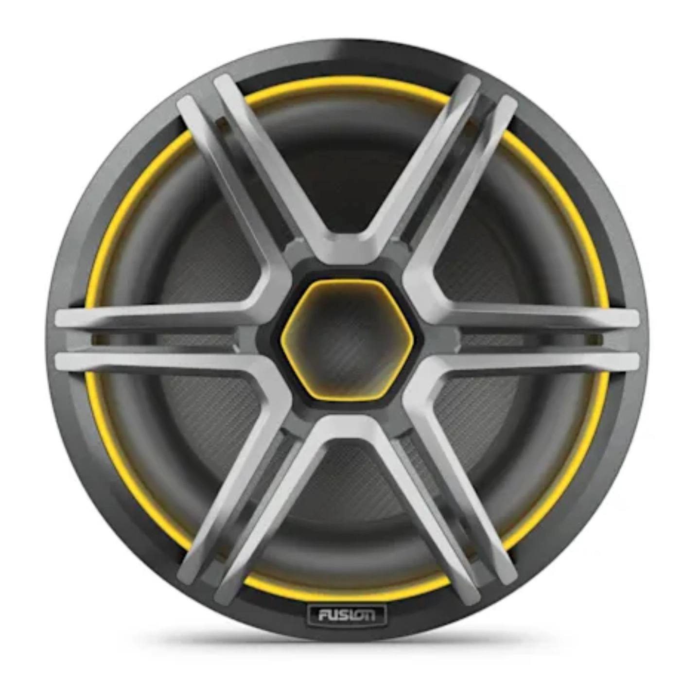 FUSION Apollo Subwoofer 12" maritim LED SUB - sportsgrå gitter