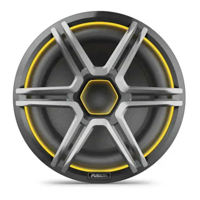 FUSION Apollo Subwoofer 12" maritim LED SUB - sportsgrå gitter 