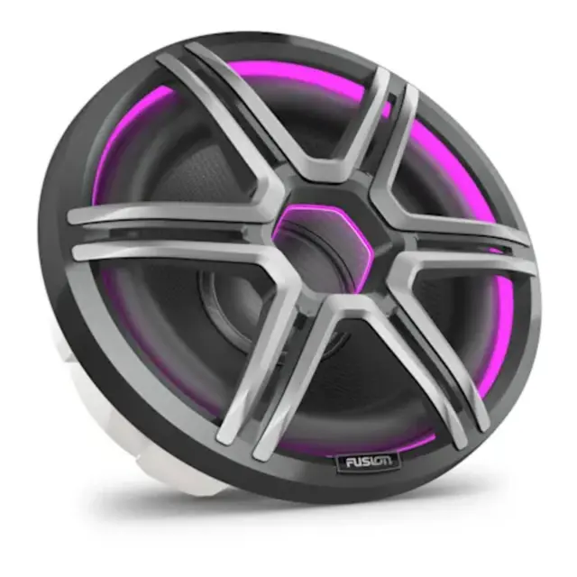 FUSION Apollo Subwoofer 12" maritim LED SUB - sportsgrå gitter 