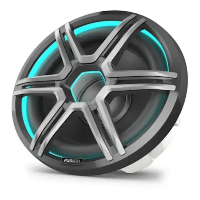 FUSION Apollo Subwoofer 12" maritim LED SUB - sportsgrå gitter 