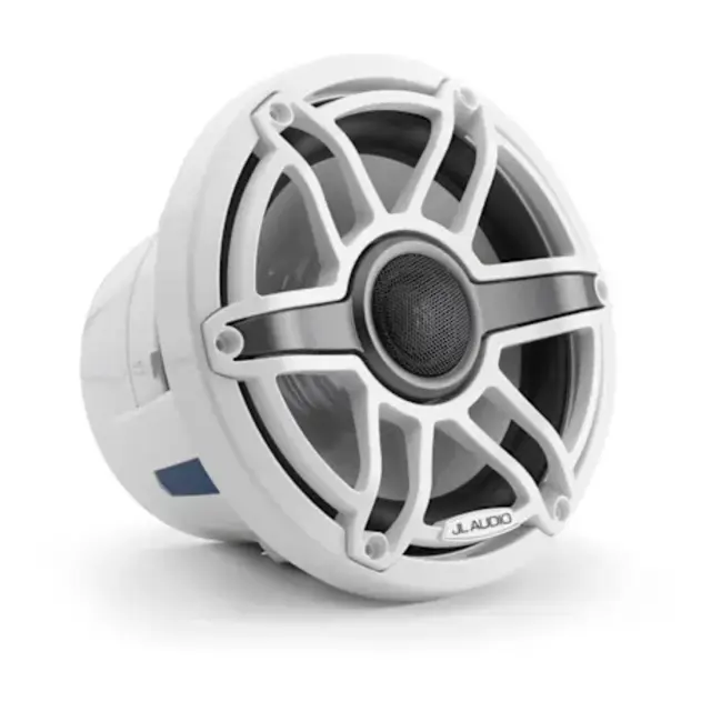 JL AUDIO M6 Marine høyttalere - 8,8" Sportshvit front - LED RGB - 4Ohm - 125W 