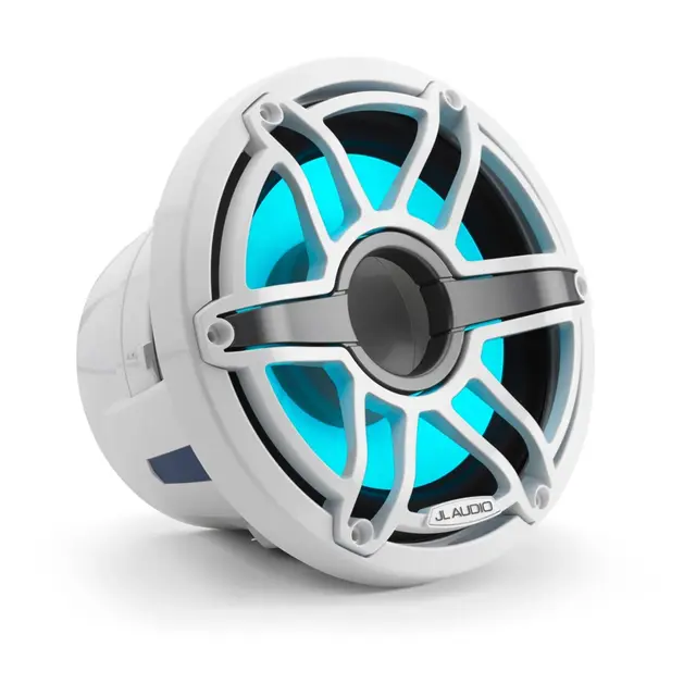 JL AUDIO M6 Marine Subwoofer - 8" Sportshvit front - LED RGB - 4 O - 200W 