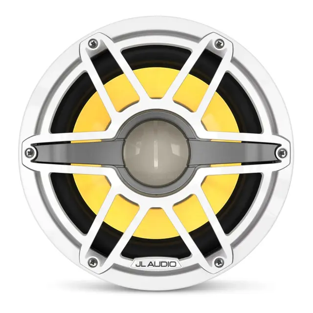 JL AUDIO M6 Marine Subwoofer - 10" Sportshvit front - LED RGB - 4 O - 250W 