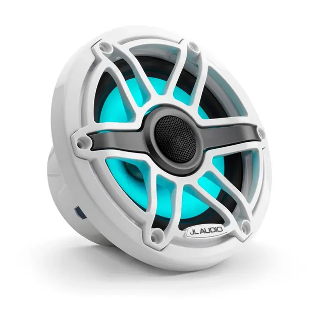 JL AUDIO M6 Marine høyttalere - 6,5" Sportshvit front - LED RGB - 4O - 75W 