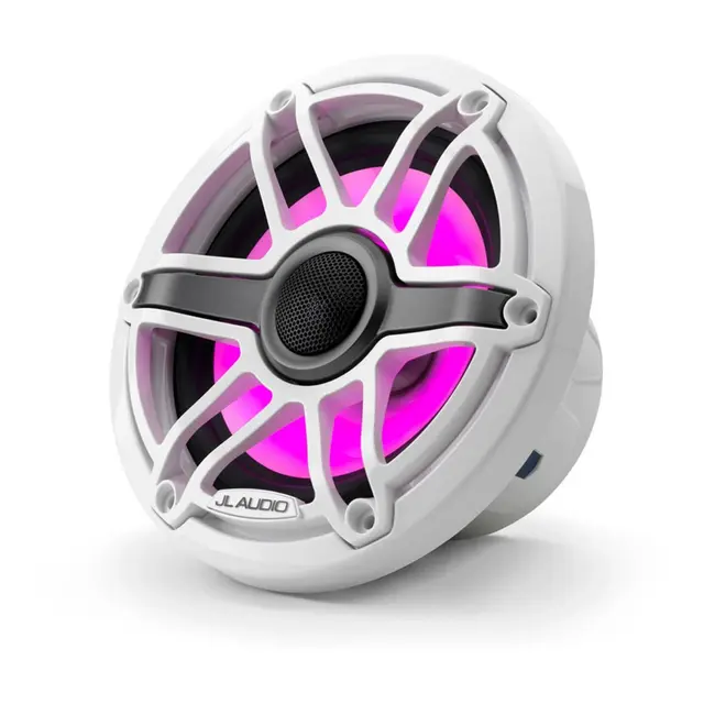JL AUDIO M6 Marine høyttalere - 6,5" Sportshvit front - LED RGB - 4O - 75W 