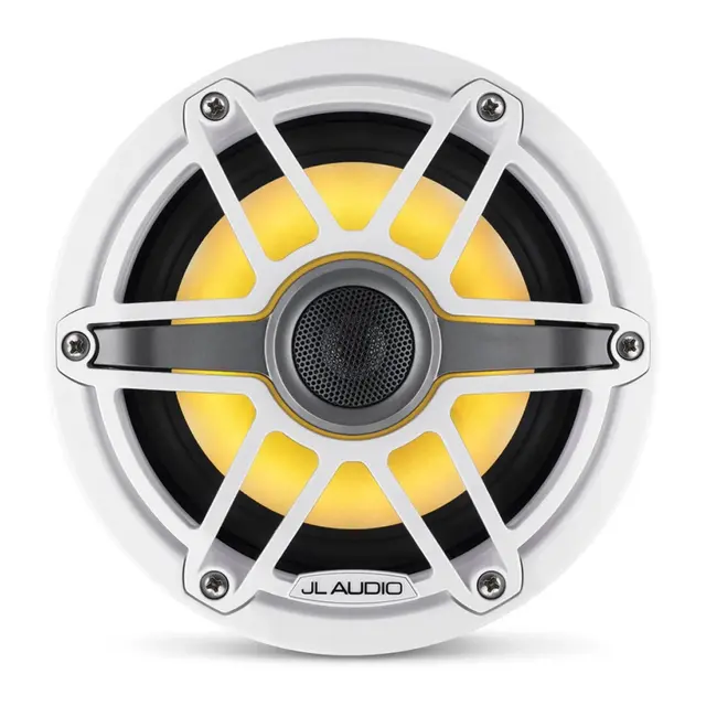 JL AUDIO M6 Marine høyttalere - 6,5" Sportshvit front - LED RGB - 4 Ohm - 75W 