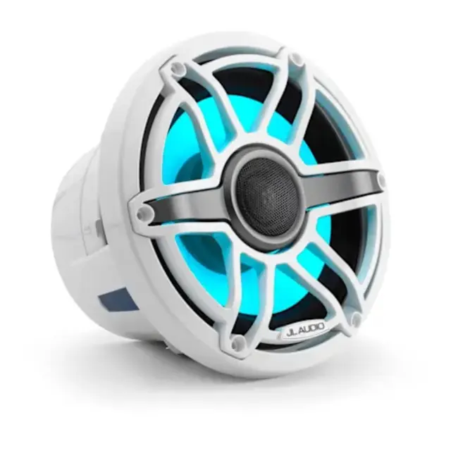 JL AUDIO M6 Marine Høyttalere - 8,8" Hvit Sport m/RGB LED - 125W 