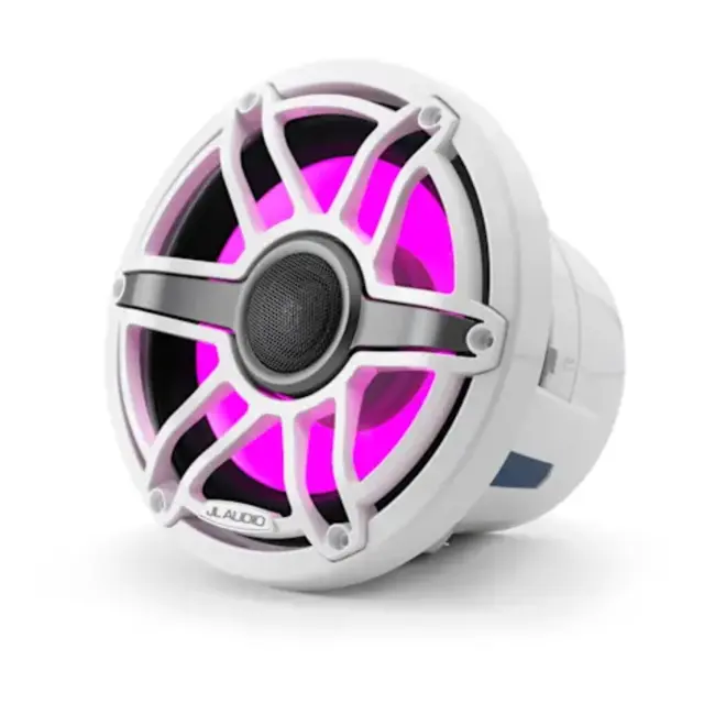 JL AUDIO M6 Marine Høyttalere - 8,8" Hvit Sport m/RGB LED - 125W 