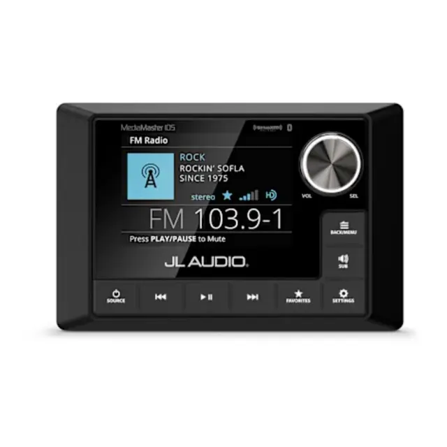 JL AUDIO Marine Stereo MM105 m/ LCD fargeskjerm 