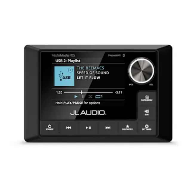 JL AUDIO Marine Stereo MM105 m/ LCD fargeskjerm 