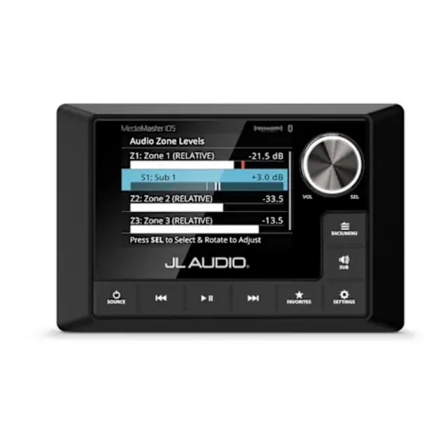 JL AUDIO Marine Stereo MM105 m/ LCD fargeskjerm 