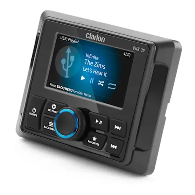 CLARION Marine fjernkontroll CMR-30 m/ 3,5" TFT LCD Fargeskjerm - kablet 