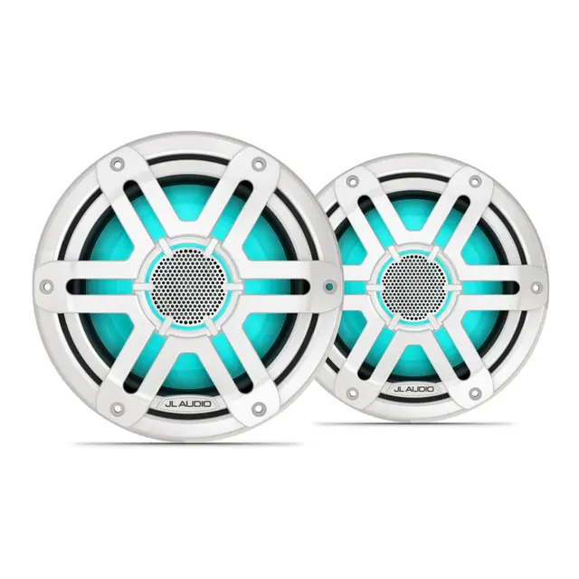 JL AUDIO M200 Marine høyttalere - 7,7" Sportshvit front - LED RGB - 4O - 60W 