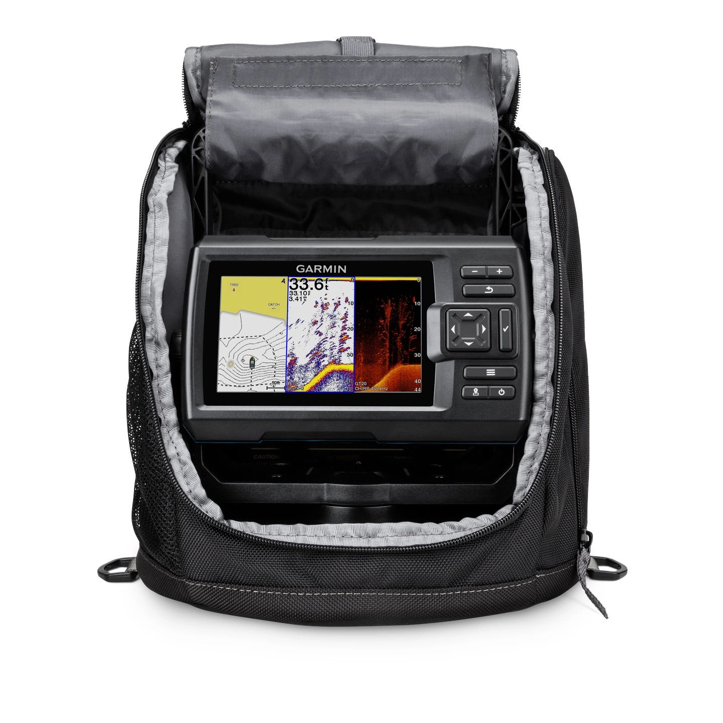 GARMIN Striker Vivid 5cv-isfiskepakke GT8HW-IF svinger og bag