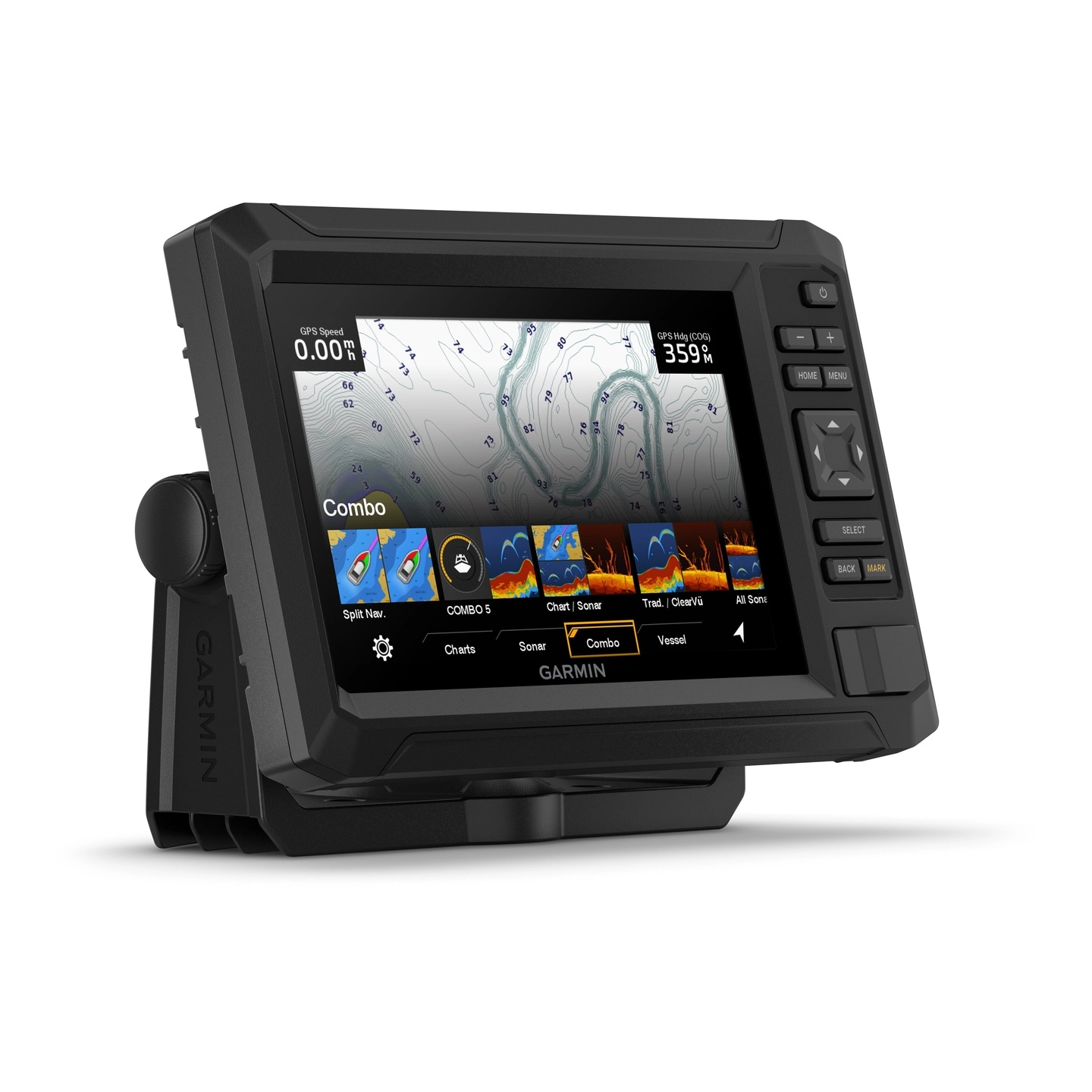 GARMIN ECHOMAP UHD2 72cv Kartplotter 7" ClearVü - inkl. GT20-TM svinger