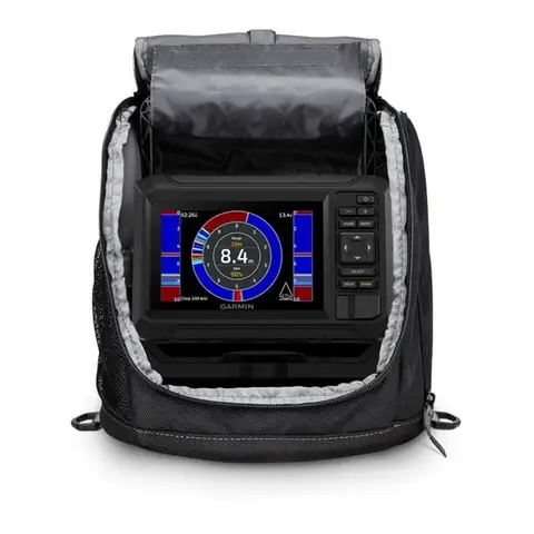 GARMIN ECHOMAP UHD2 52cv Isfiskepakke 5&quot;- m/Isfiskebag- og svinger, batteri