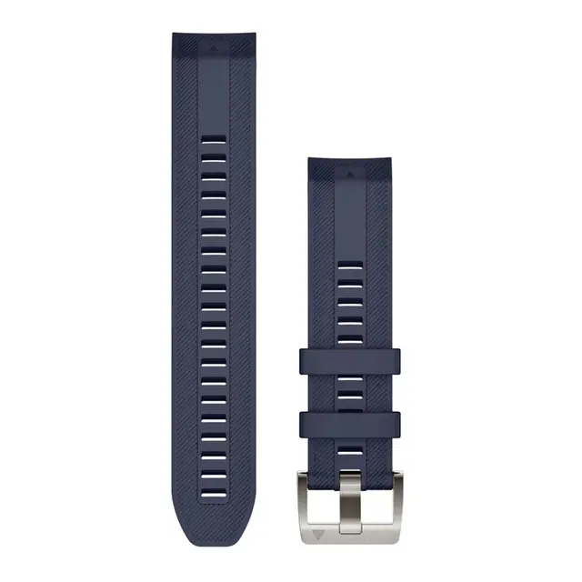 GARMIN Quickfit 22 klokkerem Marineblå silikon - MarQ stripe design 