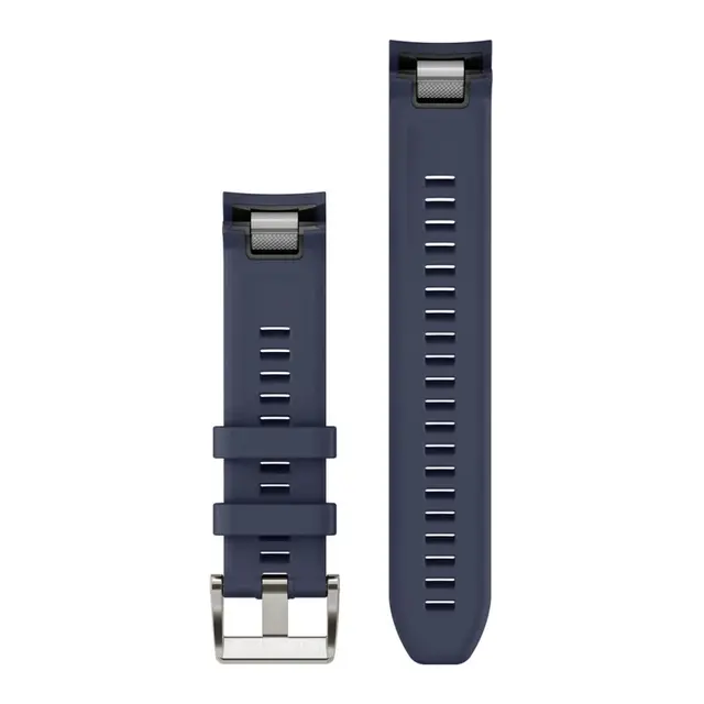 GARMIN Quickfit 22 klokkerem Marineblå silikon - MarQ stripe design 