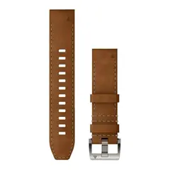 GARMIN Quickfit 22 - klokkeremmer Skinn-/fkm-hybrid - brun/sort