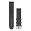 GARMIN Quickfit 22 - klokkerem Sort silikon - MarQ stripe design