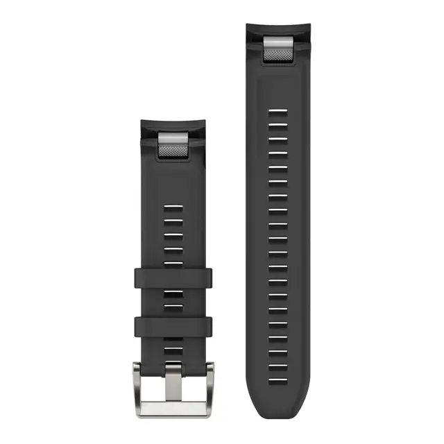 GARMIN Quickfit 22 - klokkerem Sort silikon - MarQ stripe design 