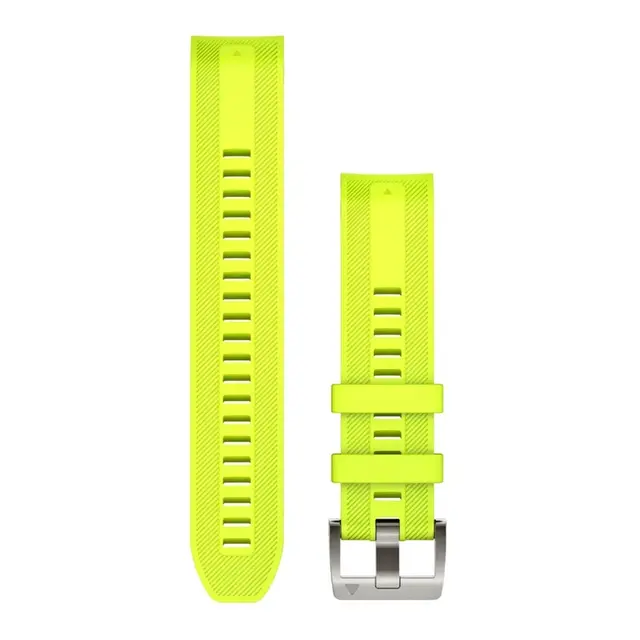 GARMIN Quickfit® 22-klokkerem Gul silikon - MarQ stripe design 