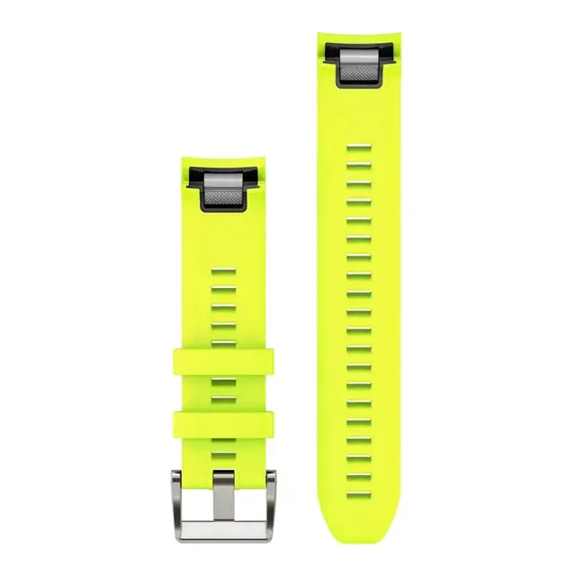GARMIN Quickfit® 22-klokkerem Gul silikon - MarQ stripe design 