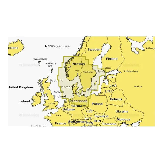 NAVIONICS+ Large Nedlasting Large nedlastingsbrikke valgfritt område 