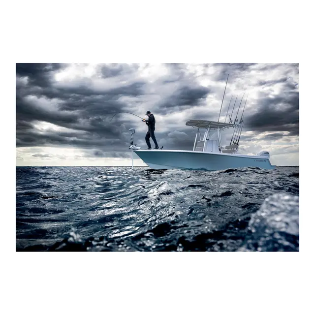 GARMIN Force Kraken trollingmotor, Hvit 90" stamme (228cm) - saltvann u/svinger 