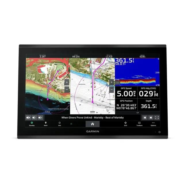 GARMIN GPSMAP 9022 Premium kartplotter 22" - 4K IPS Berøringsskjerm - BlueNet 