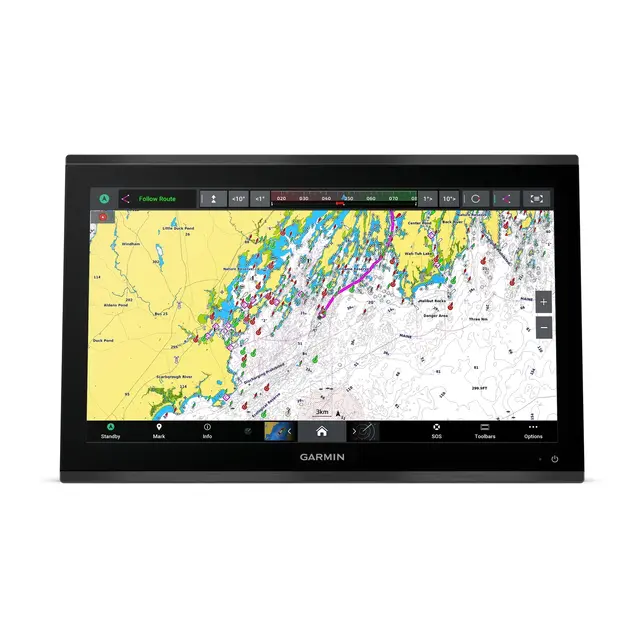 GARMIN GPSMAP 9022 Premium kartplotter 22" - 4K IPS Berøringsskjerm - BlueNet 
