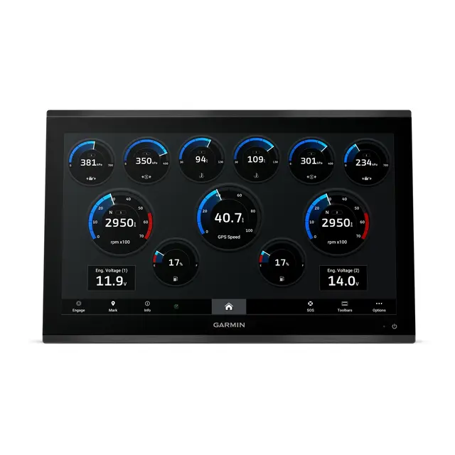 GARMIN GPSMAP 9022 Premium kartplotter 22" - 4K IPS Berøringsskjerm - BlueNet 