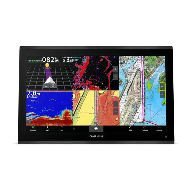 GARMIN GPSMAP 9022 Premium kartplotter 22" - 4K IPS Berøringsskjerm - BlueNet 