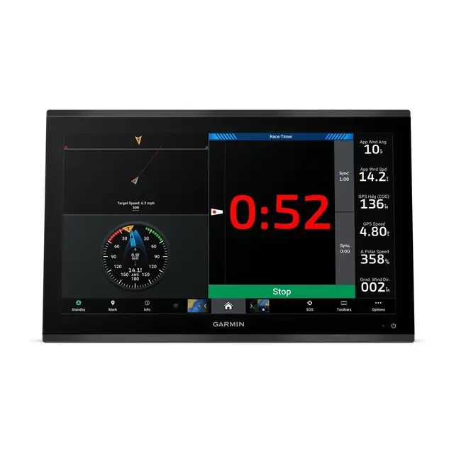 GARMIN GPSMAP 9022 Premium kartplotter 22" - 4K IPS Berøringsskjerm - BlueNet 