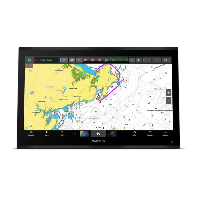 GARMIN GPSMAP 9024 Premium kartplotter 24" - 4K IPS Berøringsskjerm - BlueNet 