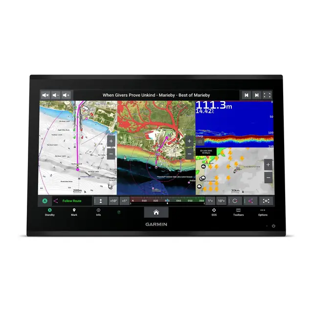 GARMIN GPSMAP 9024 Premium kartplotter 24" - 4K IPS Berøringsskjerm - BlueNet 