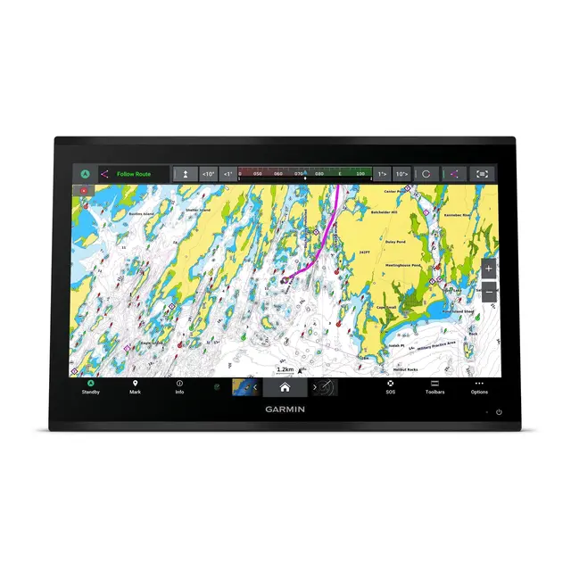 GARMIN GPSMAP 9024 Premium kartplotter 24" - 4K IPS Berøringsskjerm - BlueNet 