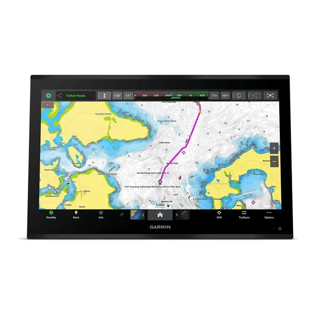 GARMIN GPSMAP 9027 Premium kartplotter 27" - 4K IPS Berøringsskjerm - BlueNet 
