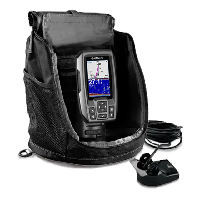 GARMIN Striker 4 Ekkolodd Isfiskepakke 4" 200W farge ekkolodd m/bæreveske 