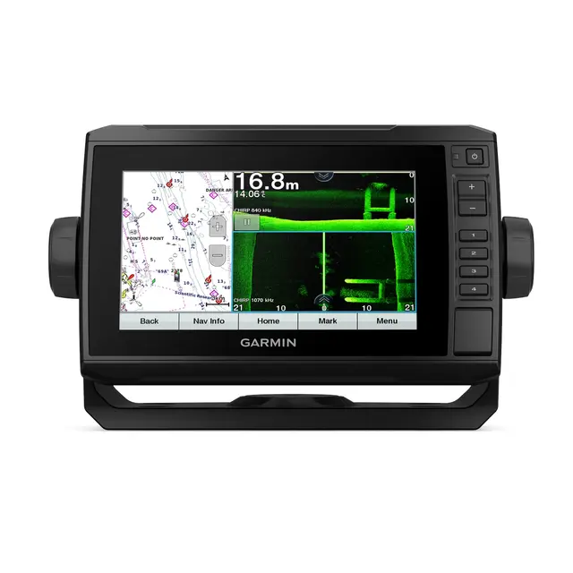 GARMIN ECHOMAP UHD 72sv Kartplotter 7" SideVü - inkl. GT56UHD-TM-svinger 
