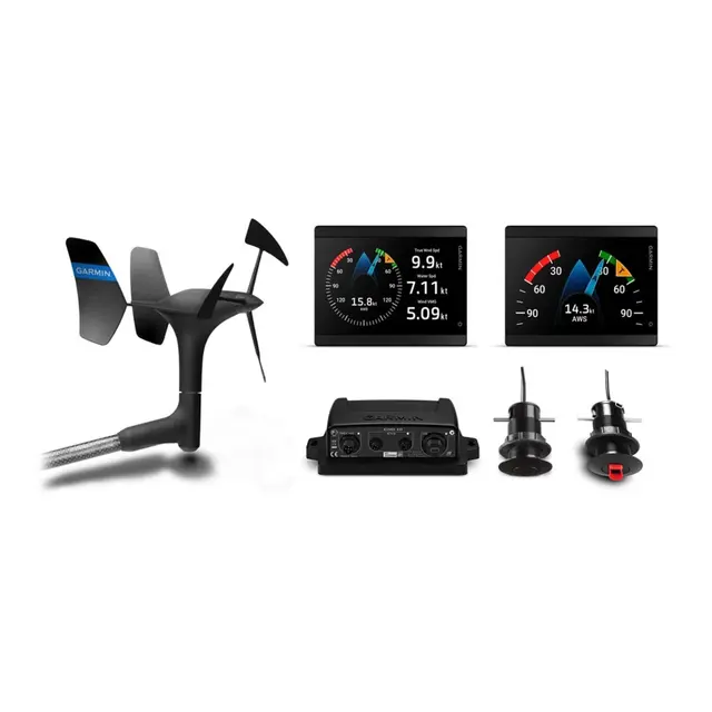 GARMIN 2x GMI 40 Seilinstrument, kablet m/ gWind kablet, GDT 43 og GST 43 