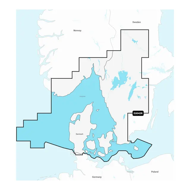 GARMIN Navionics+ Sjøkart - R NSEU042R: Oslo Trelleborg og Danmark 