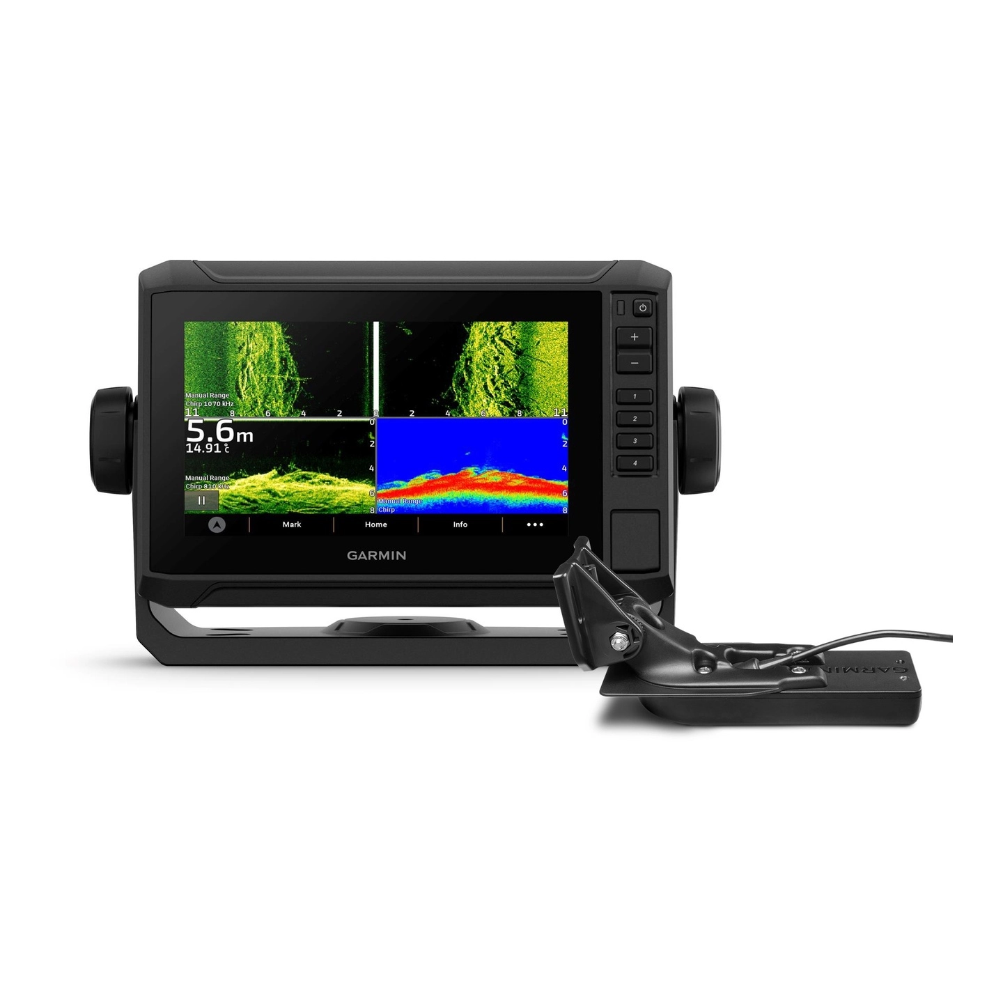 GARMIN Echomap UHD2 Touch 72sv 7" touch - cv/sv - m/ GT56UHD-TM svinger