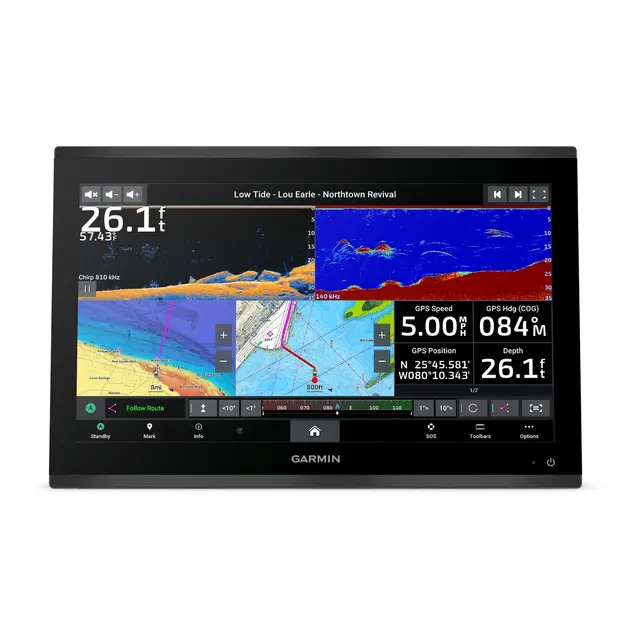 GARMIN GPSMAP 9019 Premium kartplotter 19" - 4K IPS Berøringsskjerm - BlueNet 