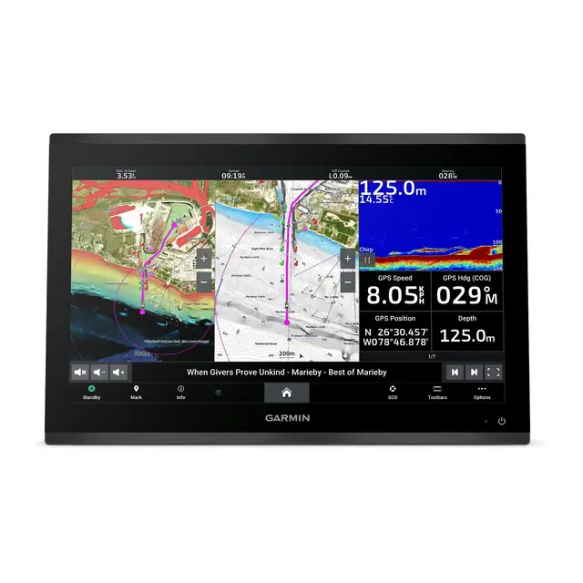 GARMIN GPSMAP 9019 Premium kartplotter 19" - 4K IPS Berøringsskjerm - BlueNet 