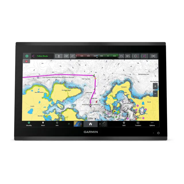 GARMIN GPSMAP 9019 Premium kartplotter 19" - 4K IPS Berøringsskjerm - BlueNet 