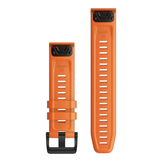 GARMIN QuickFit 22 klokkerem Orange silikon - ocean ripples 